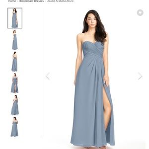 Azazie Arabella Allure - Dusty Blue - Size 2